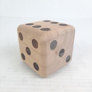 🛍Wooden 3" Tall Dice Handmade